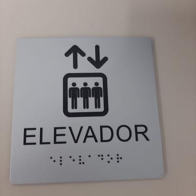 Placa de alumínio composto com impressão UV em alto relevo